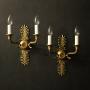French Pair Of Empire Antique Wall Lights