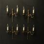 French Set Of 4 Empire Gilded Wall Lights