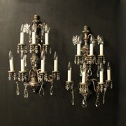 Italian Florentine 7 Light Giltwood Wall Lights