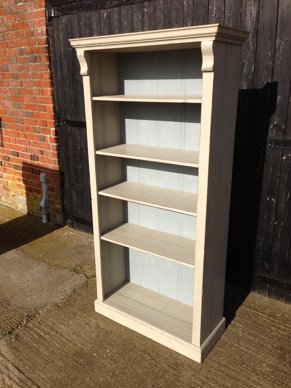 Late Victorian Painted Pine Book Shelves Antiques Atlas