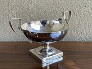 Arts & Crafts Silver Twin Handle Tazza Dish