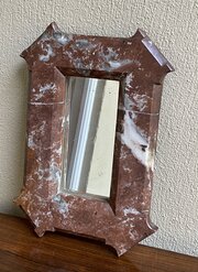 Diminutive French Marble Wall Mirror