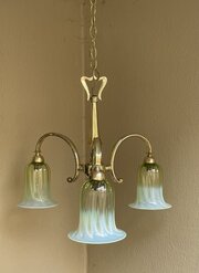Early 20th Century Brass Chandelier