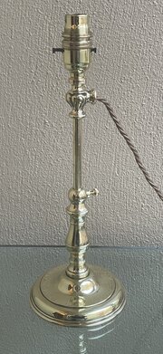 Edwardian Brass Telescopic Table Lamp