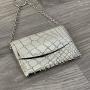 silver dance purse