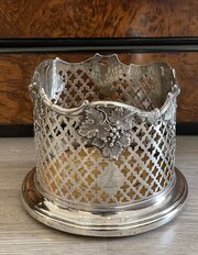 Fantastic Victorian Silver Bottle Stand Coaster