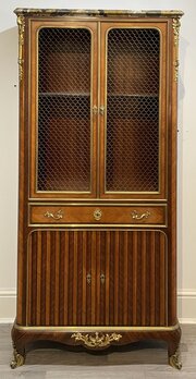 French Kingwood Cabinet Bookcase By Paul Sormani