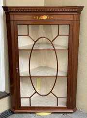 Georgian Style Mahogany Corner Cupboard 