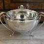Impressive Large Art Nouveau Solid Silver Bowl