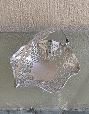 Pretty Elizabeth II Silver Bon Bon Dish Basket