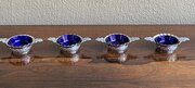 Set Of Four Victorian Silver Table Salts, 1883