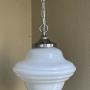 Stylish Opaline Light Pendant Reeded Design