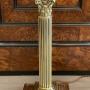 Victorian Brass Corinthian Column Table Lamp