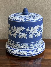Victorian Jasperware Cheese Dome