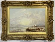 Victorian Marine Landscape Oil Painting James Webb