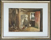 Watercolour Of Farm Scene By Andrew Scott