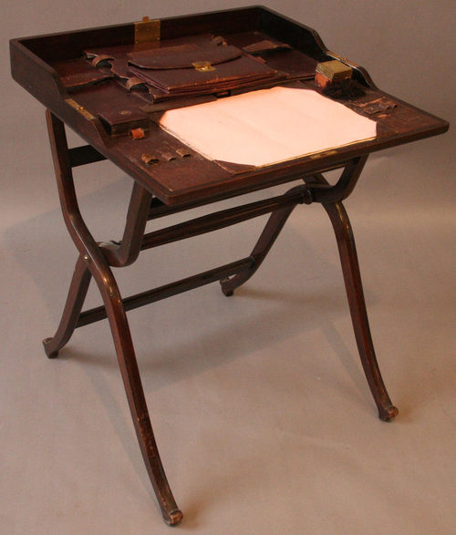 Antique Campaign Writing Desk