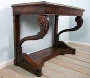 Henry Thomas Peters Of Genoa Italian Mahogany Console