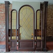 Antique Italian Reclaimed Antique Vestibule Doorwa