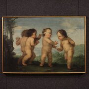 18th century Rococo painting Game of Cherubs