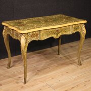 20th Century French Lacquered And Painted Desk 