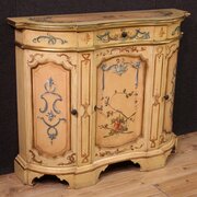 20th Century Italian Lacquered, Gilded Sideboard