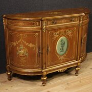 20th Century Italian Painted And Gilded Sideboard