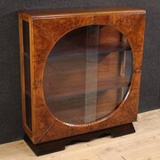 20th Century Italian Walnut Display Cabinet