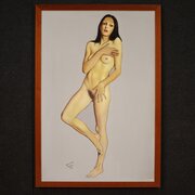 Female Nude Painting Signed By Vellani Marchi 