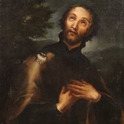Great 17th Century Religious Painting, Saint Roch
