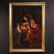 Great 18th Century Painting, Allegory Of Winter