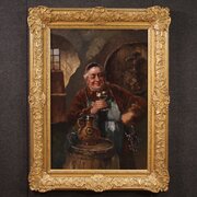 Great 19th Century Painting Signed C. Huber