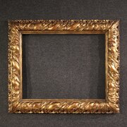 Mid 20th Century Italian Frame With Floral Ornamen
