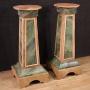 Pair of 20th century lacquered Italian columns
