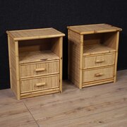 Pair Of Italian Bedside Tables From The 1980s