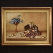 Signed Painting Still Life From The 20th Century