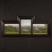 Triptych Of 20th-century Lake Lugano Paintings 