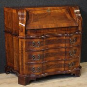 Venetian Bureau In Walnut Wood From 20th Century