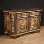 Venetian Lacquered And Painted Sideboard 