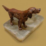Antique Austrian Cold Painted Bronze Of Red Setter