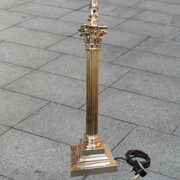 Edwardian Corinthian Column Table Lamp