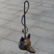 English Antique Fox Head Doorstop C.1900