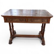 Mid Victorian Burr Walnut Writing Table