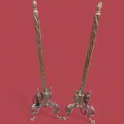 Pair Of Stunning Polished Brass Floor Lamps