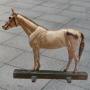 Victorian Painted Cast Iron Horse Doorstop