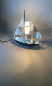Art Deco Chrome Yacht Lamp 1930s