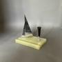 Art Deco Yacht & Onyx Pen Stand 1930s