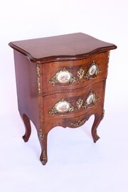 C19th French Walnut Cameo Plaque Chest