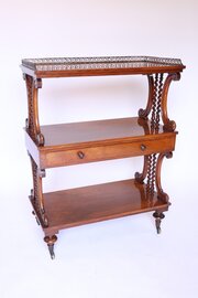Fine Victorian Walnut & Carved Buffet Stamped