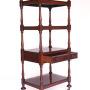 Mahogany 4 Tier Whatnot With Single Drawer, Circa 